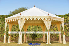 Load image into Gallery viewer, Cream Octagonal Tent - 20' Diameter