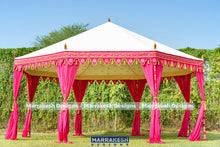 Load image into Gallery viewer, Fuchsia Octogonal Tent - 20' Diameter