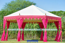 Load image into Gallery viewer, Fuchsia Octogonal Tent - 20' Diameter