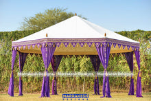 Load image into Gallery viewer, Purple Octagonal Tent - 20' Diameter