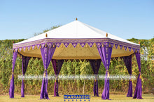 Load image into Gallery viewer, Purple Octagonal Tent - 20' Diameter