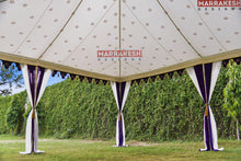 Load image into Gallery viewer, Purple White Tent Rental 20' x 20'