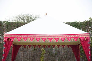 Red Moroccan Tent Rental 13' x 13'