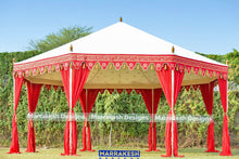 Load image into Gallery viewer, Red Octagonal Tent - 20' Diameter