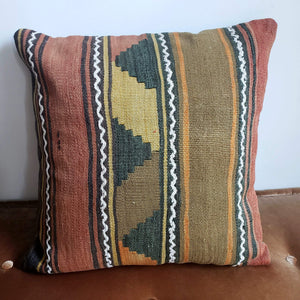 Berber Wool Pillow - Vintage Moroccan Floor Cushion VKFP068