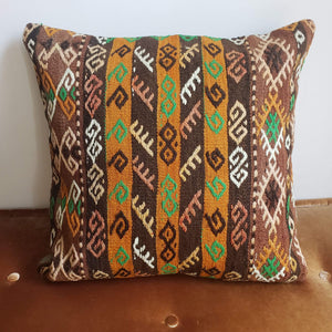 Berber Wool Pillow - Vintage Moroccan Floor Cushion VKFP072