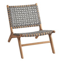 Load image into Gallery viewer, Gray Strap Girona Outdoor Accent Chairs