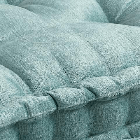 Jadeite Velvet Tufted Floor Cushion – Moroccan Furniture Rental