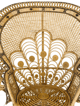 Load image into Gallery viewer, Peacock Wicker Chair