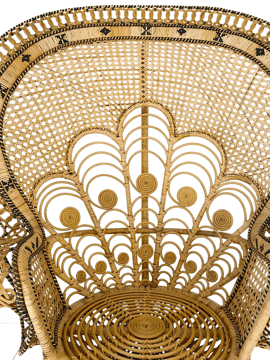 Peacock Chair rental Wicker chair rental Moroccan Furniture Rental