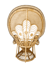 Load image into Gallery viewer, Peacock Wicker Chair
