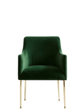 Load image into Gallery viewer, Velvet Elowen Armchair - Emerald