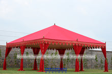 Load image into Gallery viewer, Red Moroccan Tent Rental 20' x 20'
