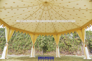 Cream Octagonal Tent - 20' Diameter