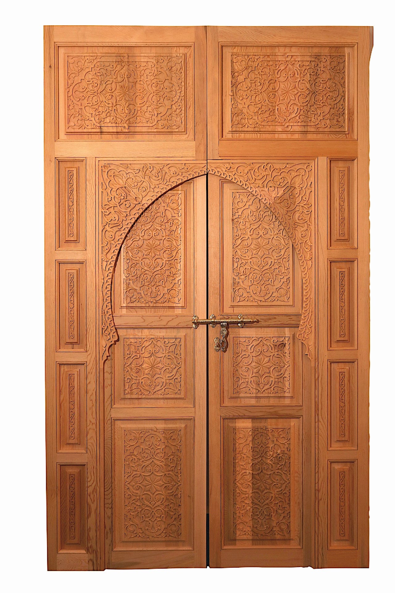 Moroccan Hand Carved Cedar Wood Door