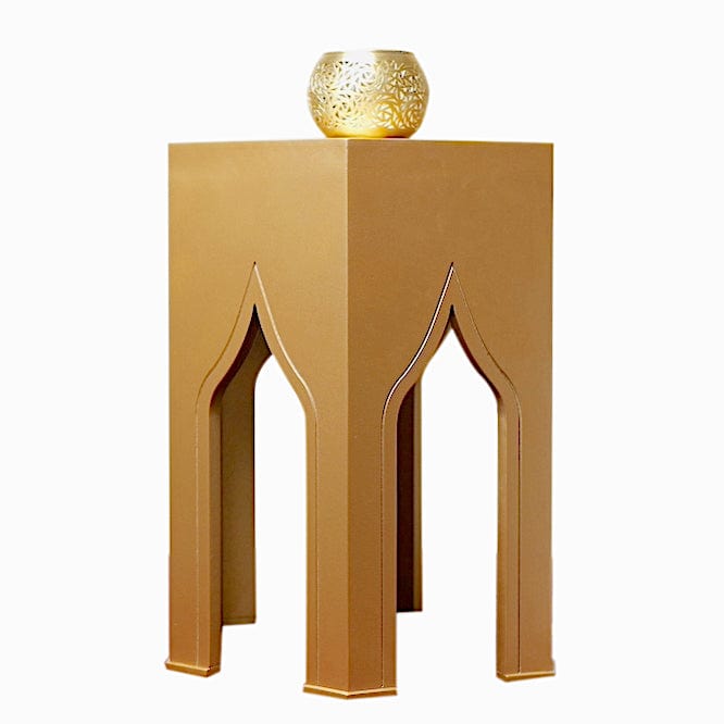 Moroccan Tabouret Table Medium Gold