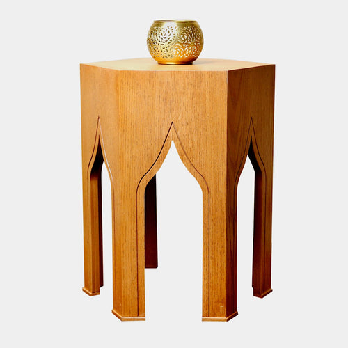Moroccan Tabouret Table Medium Natural