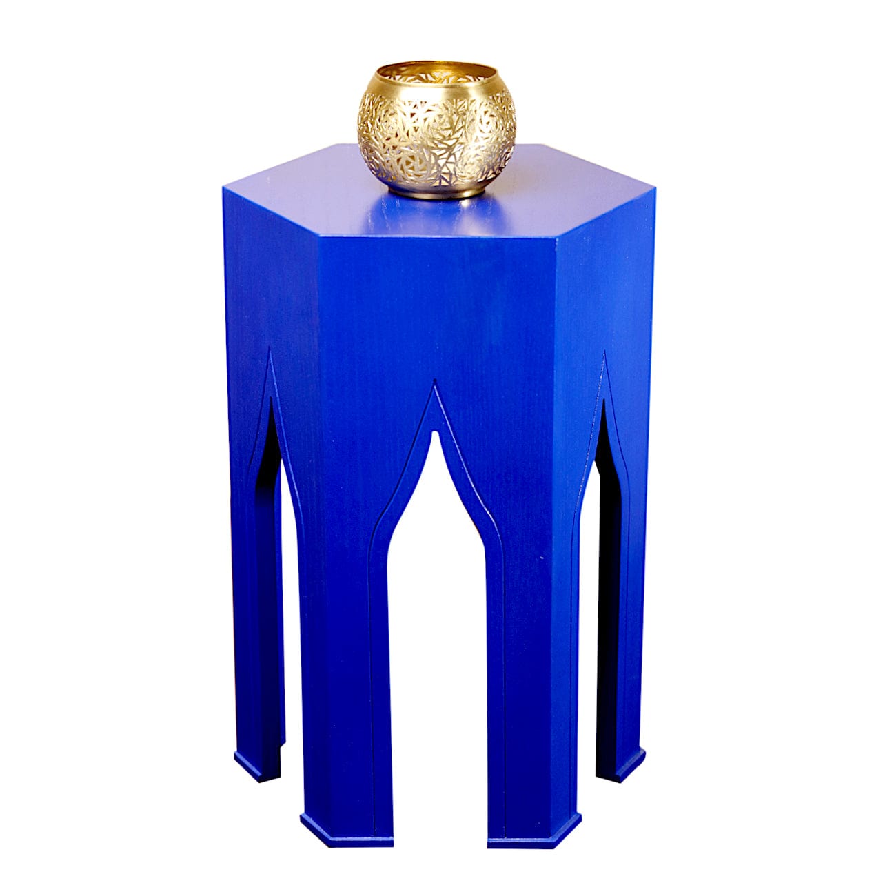 Moroccan Tabouret Table Small Blue