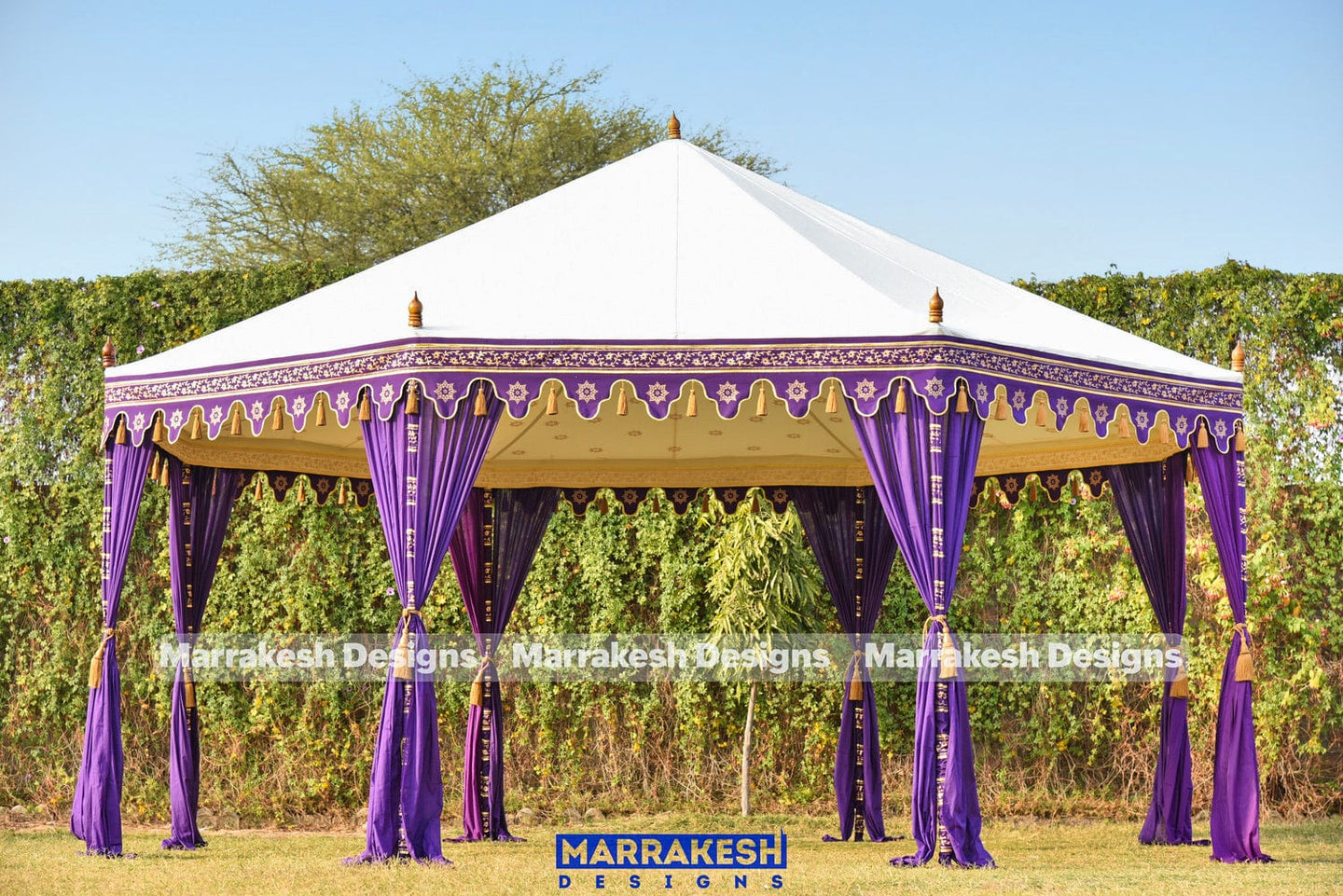 Purple Octagonal Tent