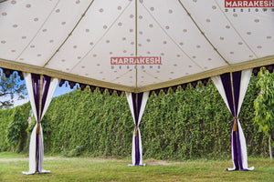 Purple White Tent Rental 20' x 20'