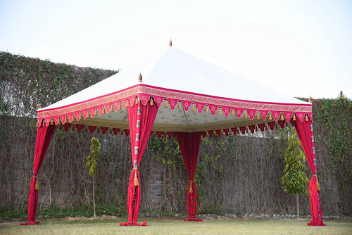 Red Moroccan Tent Rental 13' x 13'