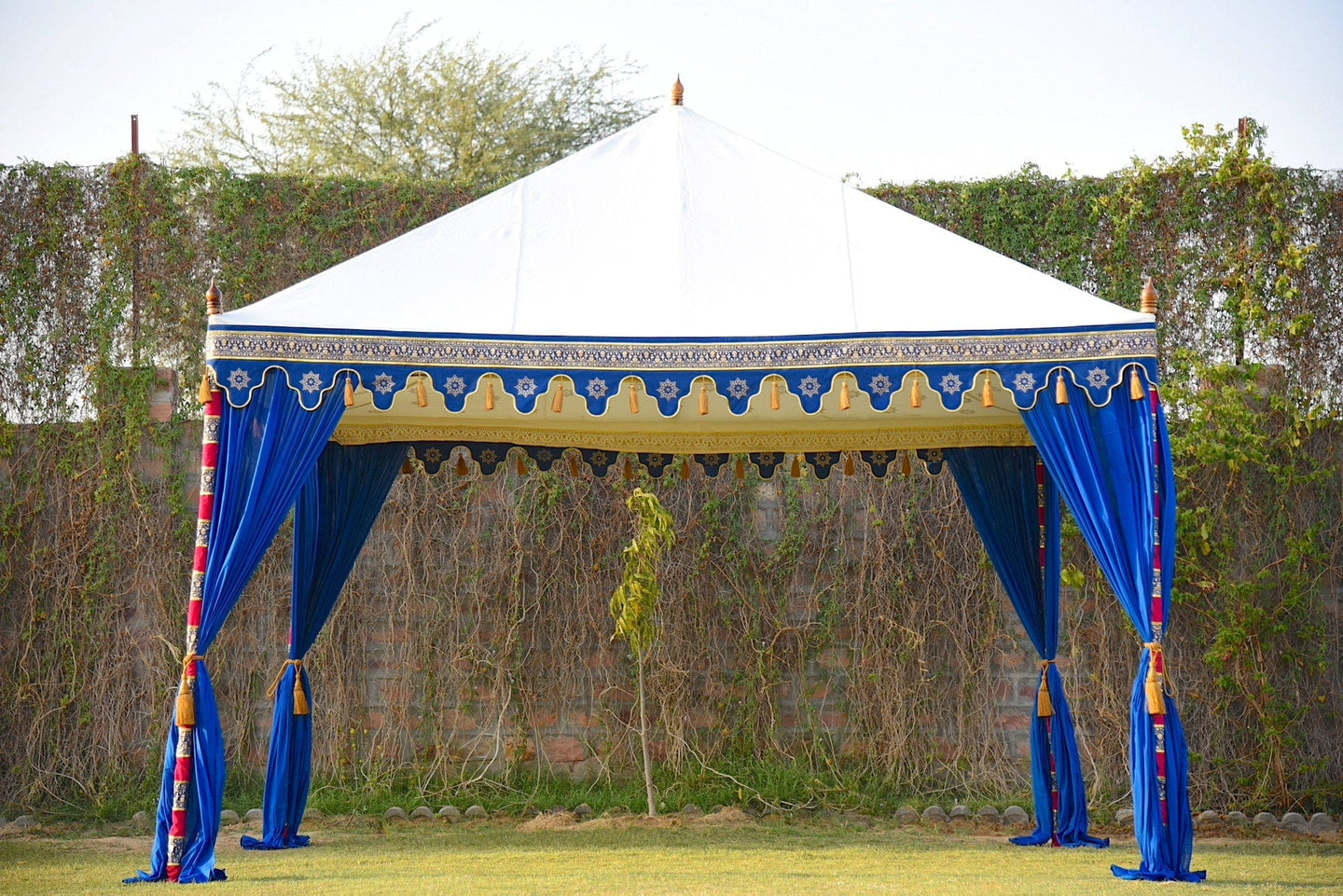 Rent a Blue Moroccan Tent 10' x 10'