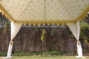 White Gold Moroccan Tent Rental 10' x 10'