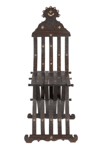 Antique Syrian Inlaid Folding Chair
