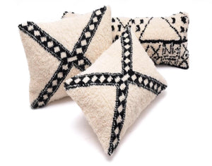 Beni Ouarain Pillow, Vintage Moroccan Berber Cushion