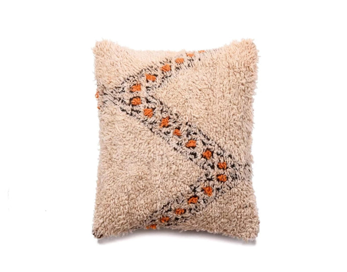 Beni Ouarain Pillow, Vintage Moroccan Berber Cushion