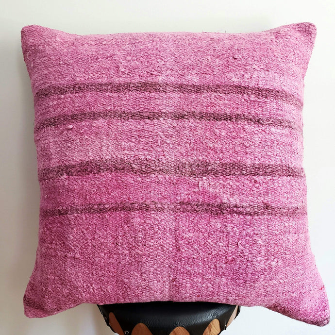 Berber Wool Pillow - Vintage Moroccan Floor Cushion VKFP039