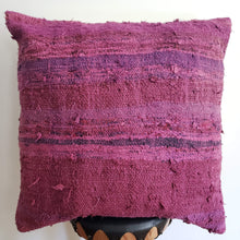 Load image into Gallery viewer, Berber Wool Pillow - Vintage Moroccan Floor Cushion VKFP041
