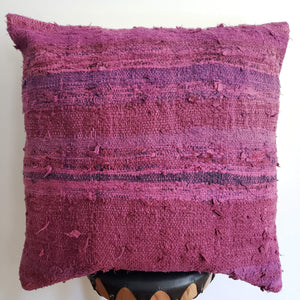 Berber Wool Pillow - Vintage Moroccan Floor Cushion VKFP041