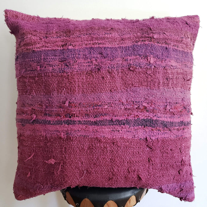 Berber Wool Pillow - Vintage Moroccan Floor Cushion VKFP041