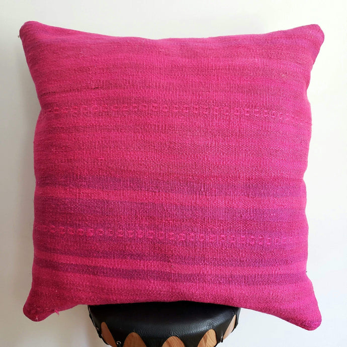 Berber Wool Pillow - Vintage Moroccan Floor Cushion VKFP044