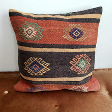 Load image into Gallery viewer, Berber Wool Pillow - Vintage Moroccan Floor Cushion VKFP050
