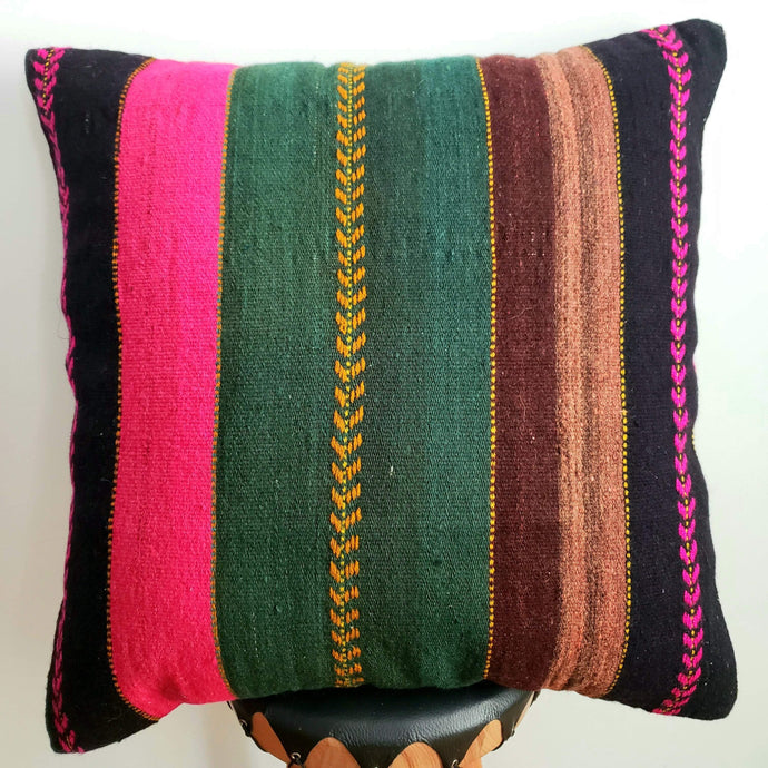 Berber Wool Pillow - Vintage Moroccan Floor Cushion VKFP051