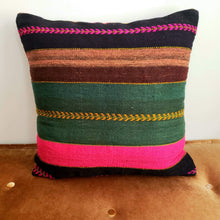 Load image into Gallery viewer, Berber Wool Pillow - Vintage Moroccan Floor Cushion VKFP051
