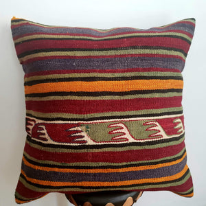 Berber Wool Pillow - Vintage Moroccan Floor Cushion VKFP061