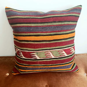 Berber Wool Pillow - Vintage Moroccan Floor Cushion VKFP061