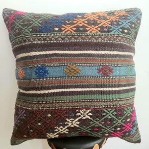 Berber Wool Pillow - Vintage Moroccan Floor Cushion VKFP064