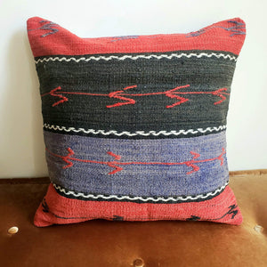 Berber Wool Pillow - Vintage Moroccan Floor Cushion VKFP069