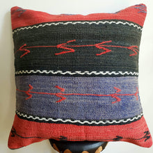 Load image into Gallery viewer, Berber Wool Pillow - Vintage Moroccan Floor Cushion VKFP069
