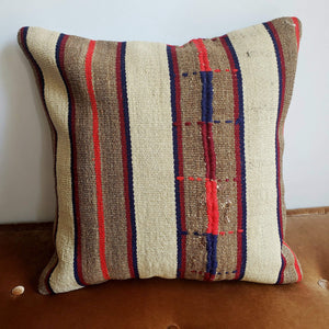 Berber Wool Pillow - Vintage Moroccan Floor Cushion VKFP075