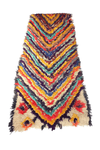 Boucherouite Kilim, Vintage Moroccan Berber Rug
