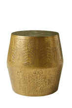Load image into Gallery viewer, Embossed Drum Side Table
