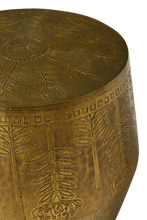 Load image into Gallery viewer, Embossed Drum Side Table
