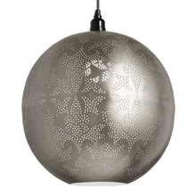 Load image into Gallery viewer, Globe Pendant Lamp - Silver with switch plug cord
