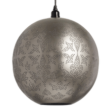 Load image into Gallery viewer, Globe Pendant Lamp - Silver with switch plug cord

