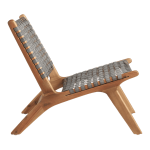 Gray Strap Girona Outdoor Accent Chairs